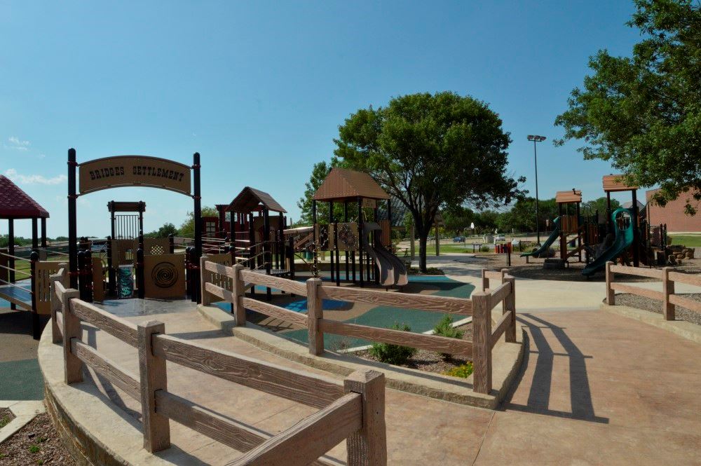 Playground fenced area